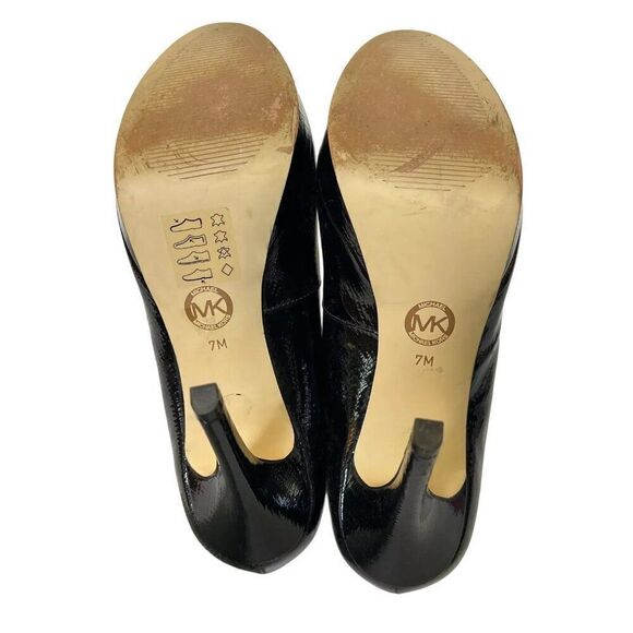 MICHAEL Michael Kors Midnight Blue Patent Platform Pump AG12J - Picture 5 of 8